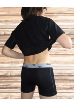 Men's Set T-Shirt and Boxer Trunks Black