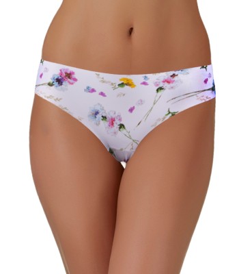 SIMPLY Minimum Seams Knickers Panties - White Floral