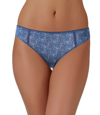 Low Rise Bikini Brief In Navy Floral Printed